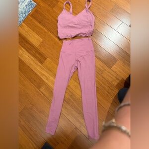 Dusty Rose LuluLemon Set